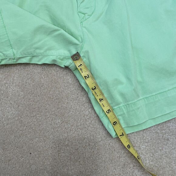 $110 Michael's NWT Men's Size 30 Green Cotton Chino Shorts Preppy Sporty Stretch - Picture 6 of 7